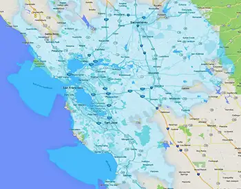Bay Area Two-Way Radio Coverage Map
